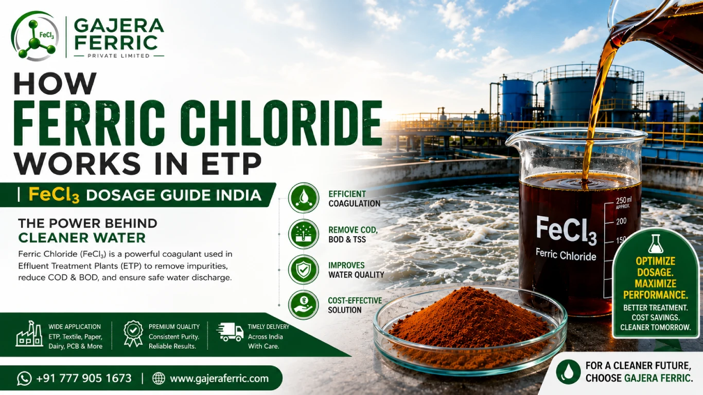 ferric chloride work in etp